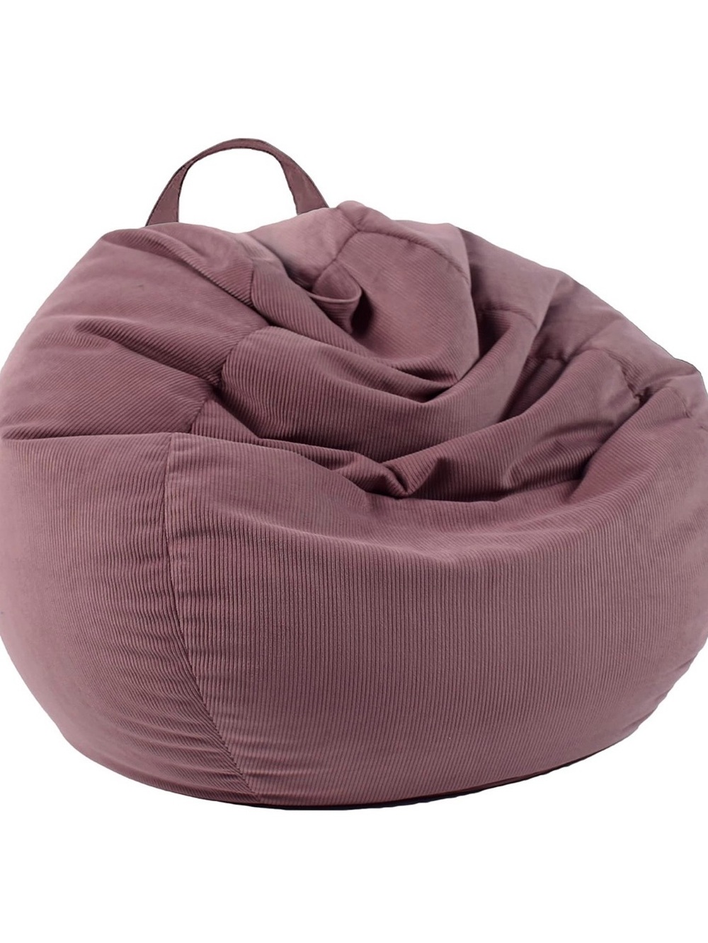 Corduroy Bean Bag Chair Cover in Dusty Mauve